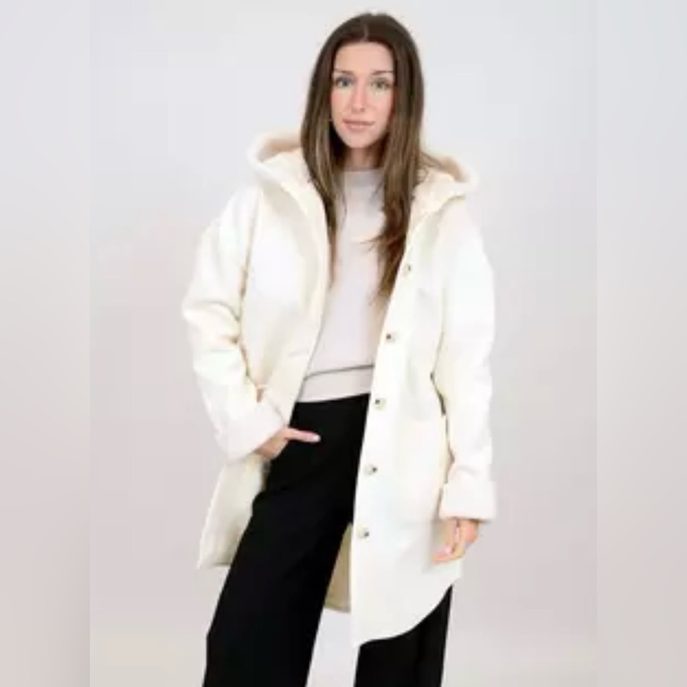 Oak and Ivy long hooded shirt jacket
